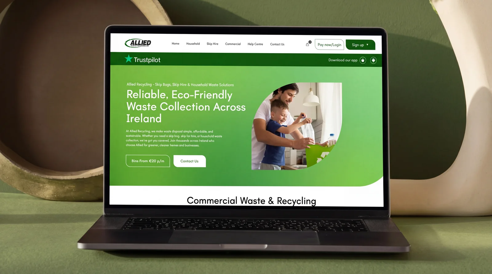Allied Recycling — design showcase 1