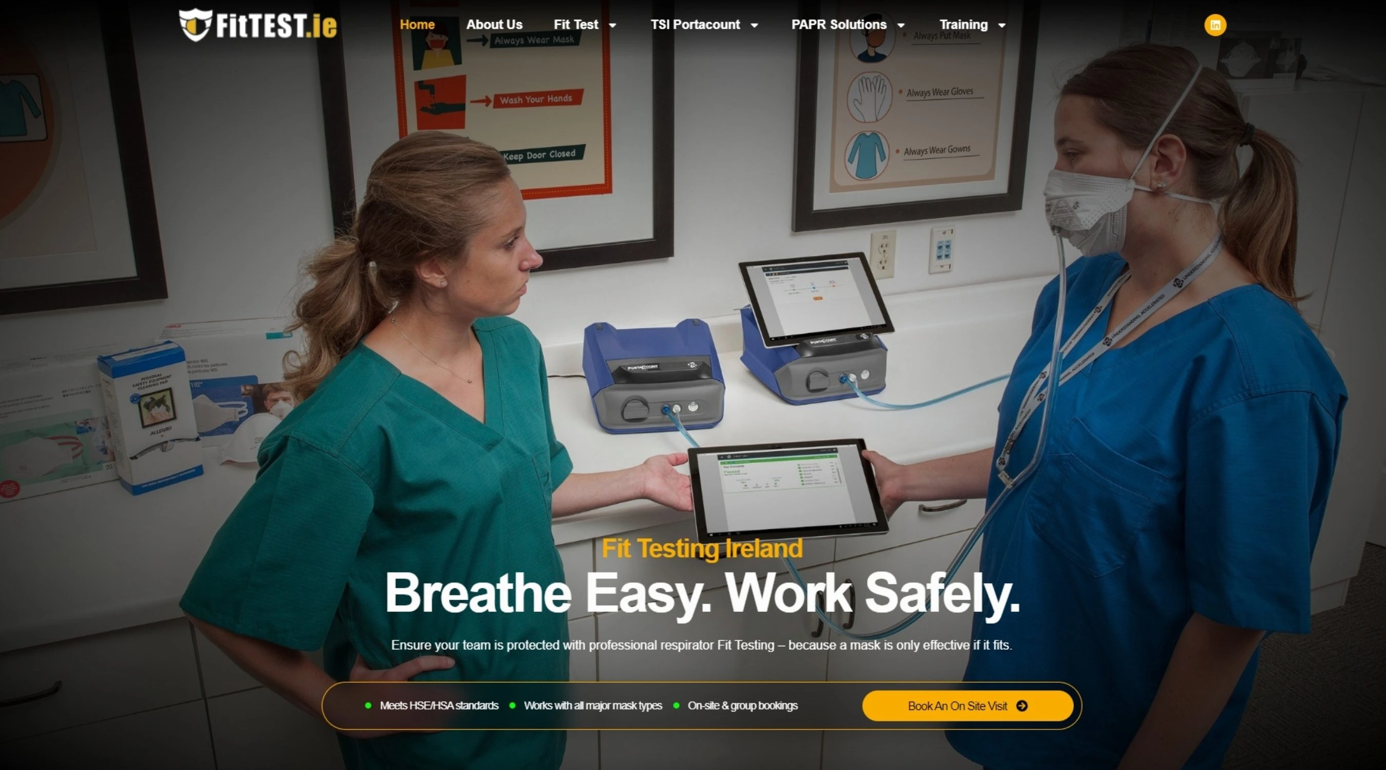 Web app — Fit Test Ireland