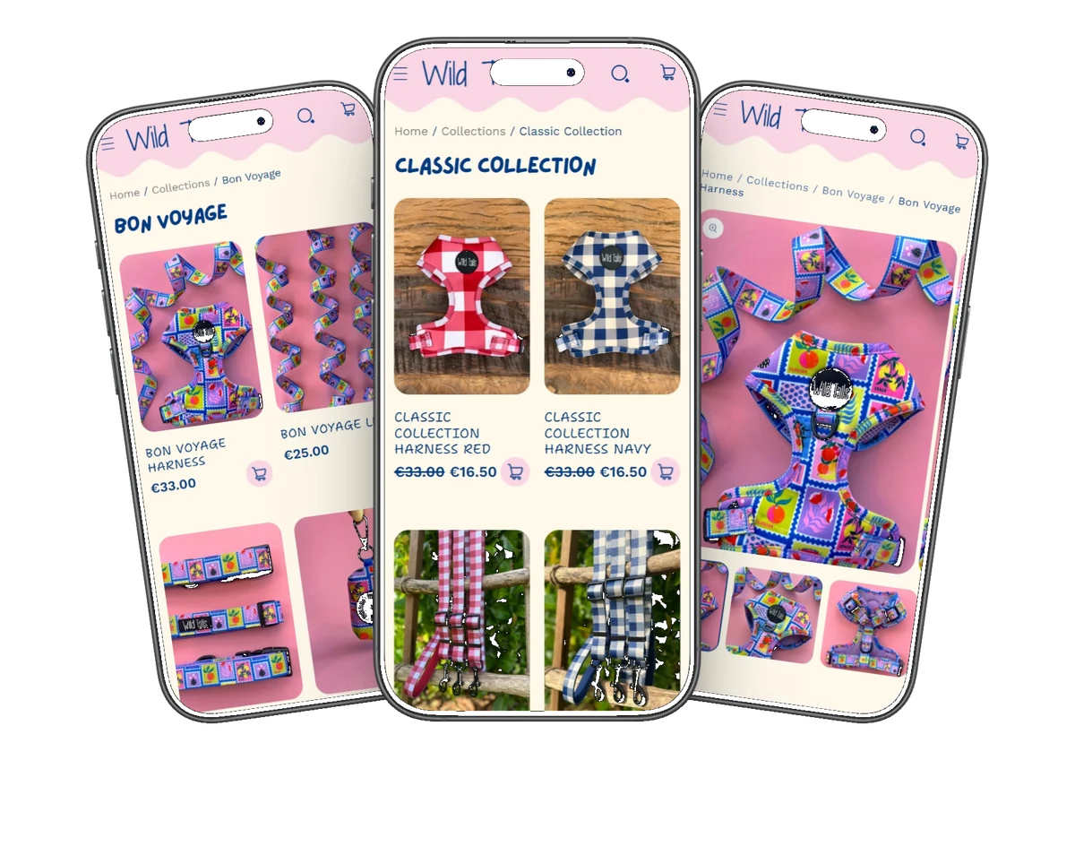Wild Tails Co. — mobile experience